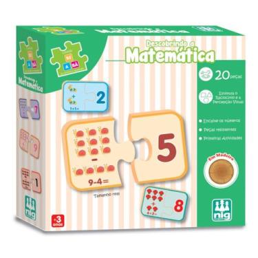 Imagem de Jogo Pedagógico Descobrindo a Matemática em Madeira Brinquedo Escolar 