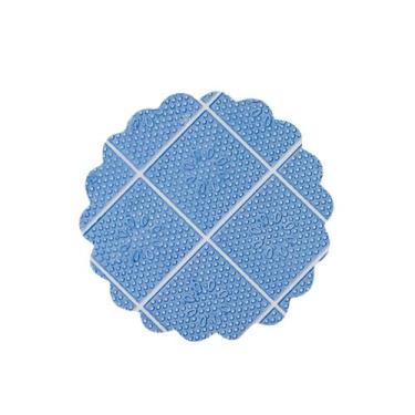 Imagem de Tapetinhos azul fundo rendado para doces 7 cm. c/ 100 un. - TAMAROZZI 