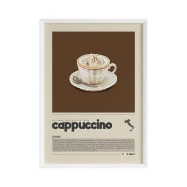 Imagem de Pintura Em Tela De Café Americano, Latte E Macchiato Flat White, Ilust