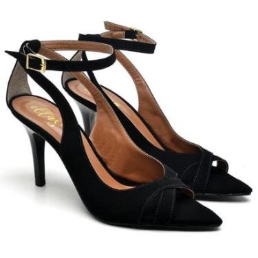 Imagem de Sandália Salto Médio em Couro Ella's-Feminino