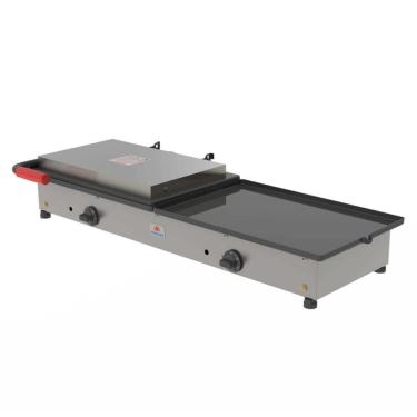 Imagem de Chapa Sanduicheira Elétrica Progás PR-950 E New Dupla Inox Com Prensa Gigante 220v P25020