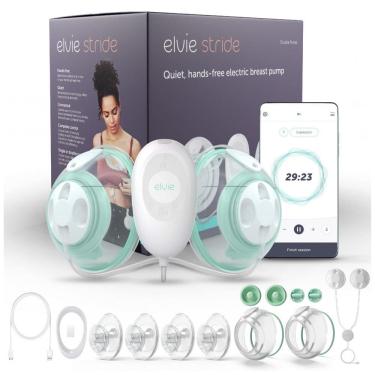 Imagem de Bomba Tira Leite Dupla Portátil com 2 Modos e 20 Níveis Ultra Silenciosa, ELVIE, Verde