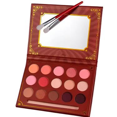 Imagem de Paleta de Sombras Profissional 15 Cores Matte e Cintilante com Pincel – Alta Pigmentação e Esfumado Perfeito | Maquiagem