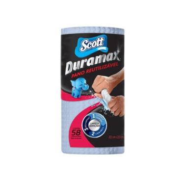 Imagem de Pano Multiuso Azul 20,1cm x 21,5cm com 58un Duramax Scott