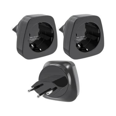 Imagem de Adaptador De Viagem Suíça Schuko Para Tomada Tipo J Conversor De Energ