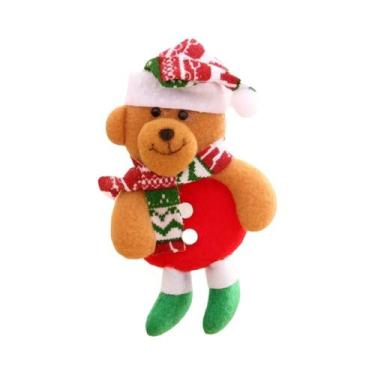 Imagem de Bonecos De Pelúcia De Papai Noel, Boneco De Neve E Rena Para Decoração