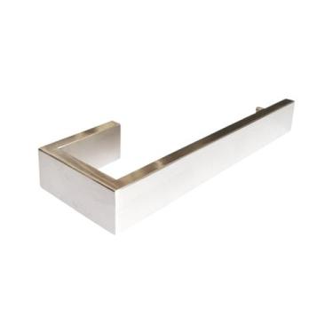 Imagem de Toalheiro Porta Toalha de Rosto Quadrado Inox Escovado - RENO