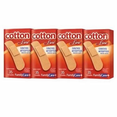 Imagem de Curativo Band-Aid Family Care kit 4 caixa C/35 Unidades Cotton Line, B