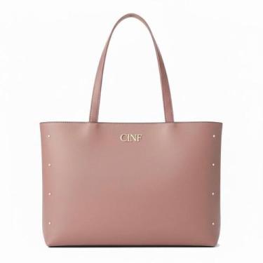 Imagem de Bolsa Sacola Grande De Ombro Feminina Alça Resistente - CINF, Rosê