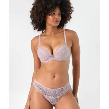 Imagem de Calcinha Fio Dental Renda Marisa Lilás, Lilás, P