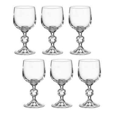 Imagem de Taça de Cristal Bohemia 150 ml Claudia 6 Peças - Bohemia Crystal