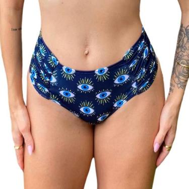 Imagem de Calcinha Avulsa Bombom Farm Estampado Empina Bumbum Luxo, Olho grego f