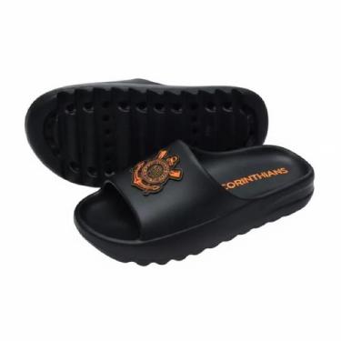 Imagem de Chinelo Nuvem Corinthians Slide Oficial Licenciado - Coimbra, 37/38, P
