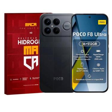 Imagem de Película Hidrogel Frente+ Verso MI Poco F8 Ultra Fosca Ou HD - MACA, T