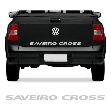 Imagem de Adesivo Tampa Traseira Saveiro Cross G5 2011 2012 2013 Prata - onl