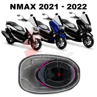 Imagem de Forração Yamaha Nmax 2021 Forro Acessório Scooter Cinza - Jaspe Ateliê