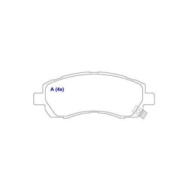 Imagem de Pastilha Freio Dianteiro Legacy 1994 a 1999 Syl 1366