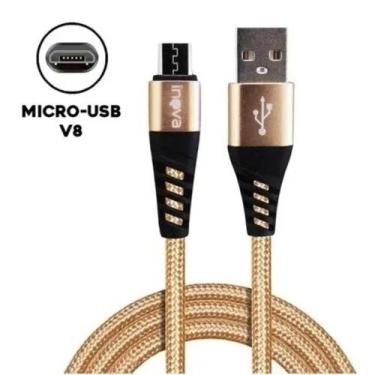 Imagem de Cabo Carregador Micro USB V8 Android Turbo Reforçado 1 Metro Cores Sor