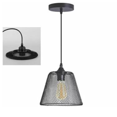 Imagem de Lustre Pendente Cupula Abajur Decoraçao Casa Sala - LEVA PRO PET