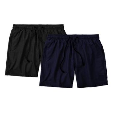 Imagem de Kit 2 Bermudas Life Lisa Short Liso Masculino Básico Mauricinho Tactel-Masculino