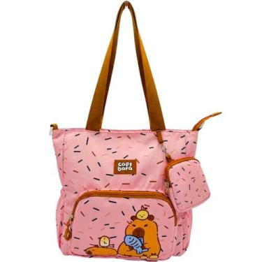 Imagem de Bolsa capivara 01961 coi cor:Rosa - Shop Manu, Rosa