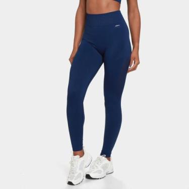 Imagem de Calça Legging Selene Recorte Feminino, Azul escuro, P