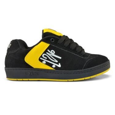 Imagem de Tênis Qix Chorão Lado B by DZ6 - Preto e Amarelo Tamanho:38Cor:Preto e