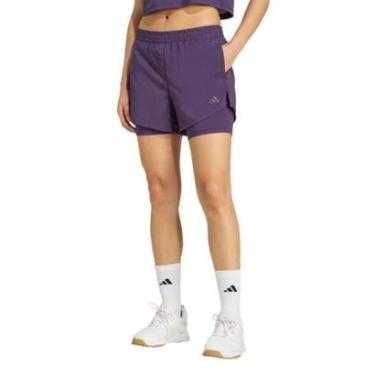 Imagem de Short Adidas Dois em Um Aeroready Made for Training Minimal Feminino-Feminino