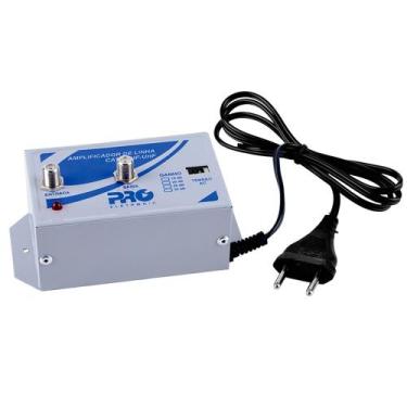 Imagem de Amplificador De Linha VHF UHF HDTV TV Digital Bivolt 30db Pqal-3000 Pr