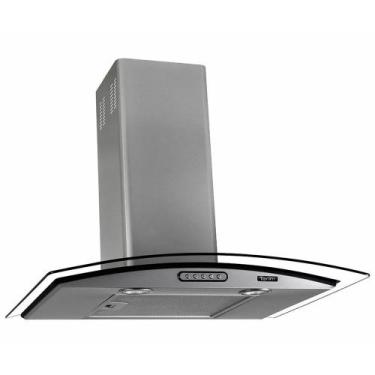 Imagem de Coifa de Parede 60cm Vidro Curvo Terim, Inox, 110V