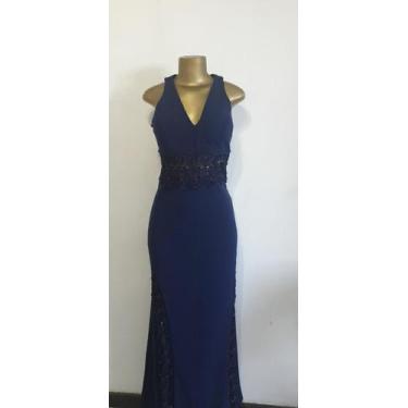 Imagem de Vestido Azul longo Royal Sandy modas a rigor.