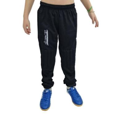 Imagem de Calça Goleiro Infantil Placar Cinta Larga, G, Preto