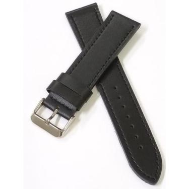 Imagem de Pulseira Relógio Couro, Grossa, Longa com 21cm.LC63 - Marcofox, Preto,