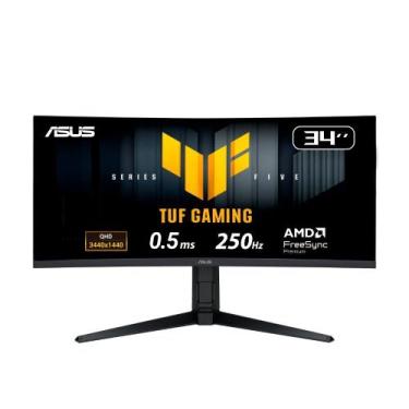 Imagem de Monitor Gamer Curvo ASUS TUF 34"", WQHD, 250Hz, 0.5ms, Fast VA, FreeSy