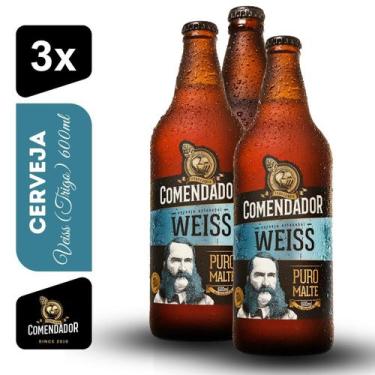 Imagem de Cerveja WEISS Trigo Comendador 600ml Kit 3 unidades - Cervejaria Comen