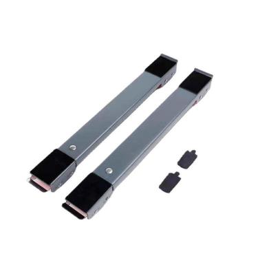 Imagem de Carrinho Suporte para Eletrodomésticos Utibom Ajustável Geladeira Máquina de Lavar Fogão 45cm a 70cm Cinza
