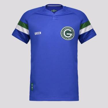 Imagem de Camisa Gr33n Goiás Treino CT 2024 Juvenil Azul, 10 ANOS
