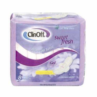 Imagem de Absorvente Clin Off  Com Abas 8 Unidades