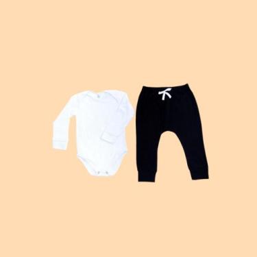 Imagem de Conjunto Body Black White - A&A Baby, Branco, RN