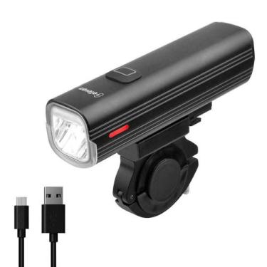 Imagem de Farol Luz Dianteira 1 Led 1000 Lumens Powerbank Alumínio Bateria USB P