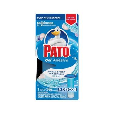 Imagem de Detergente Sanitário Pato Gel Adesivo Marine Refil 38g