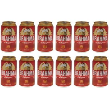 Imagem de Cerveja Brahma Chopp Lager Pilsen 12 Unidades - Lata 350ml