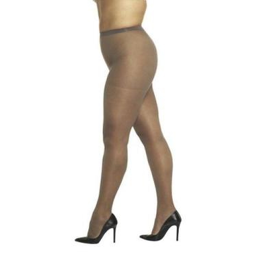 Imagem de Meia Calça Loba Lupo Clássica Fina Fio 20 Plus Size, Pó de arroz, PLUS