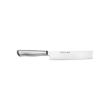 Imagem de Faca Nakiri Tramontina Sushi Diamond com Lâmina e Cabo em Aço Inox 7"