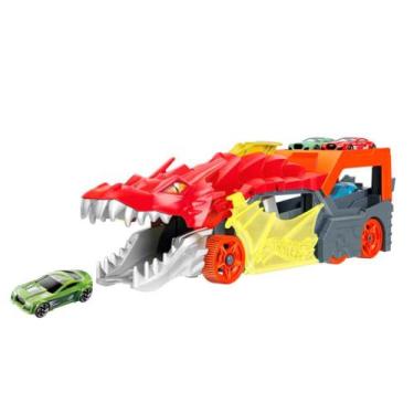 Imagem de Lançador de Carrinhos - Hot Wheels City - Reboque de Dragão - Mattel