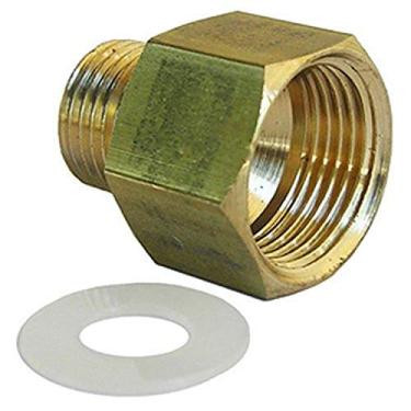 Imagem de LASCO 17-6691, rosca fina fêmea de 9,5 mm (3/8 polegada) por adaptador de latão de compressão de 0,6 cm (1/4 polegada)