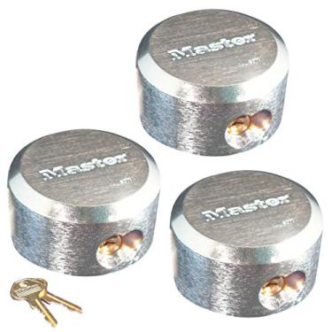 Imagem de Master Lock Pro Series cadeados ocultos de corrente, chaveados Alike 6271NKA com tecnologia BumpStopMaster Lock 3 Pack 6271NKA