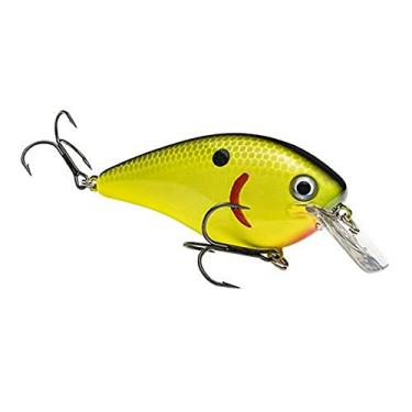 Imagem de Strike King HCKVDS4.0-535 Strike King Lures, KVD 4.0 Magnum Hard Squarebill Isca, 3 10,16 cm de comprimento do corpo, 227 g, 9,5 cm de profundidade, azul verde-limão, por 1