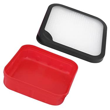 Imagem de Balde de isca, caixa de armazenamento de isca à prova de desgaste durável conveniente resistente para pesca(170 * 170 * 45 mm)