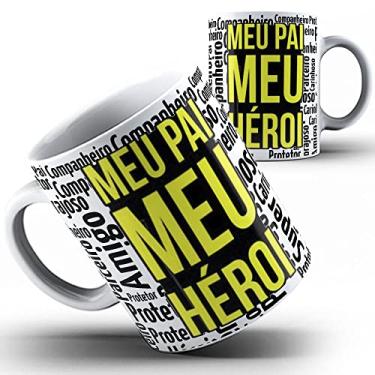 Imagem de Caneca xicara Meu papai Pai herói